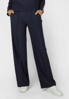 Wide leg pants with elastic waistband