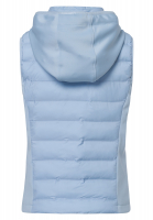 Quilted vest with scuba patchwork
