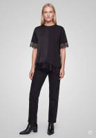 Shirt with lace