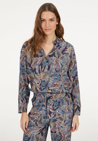 Oversize Hemd mit Paisleyprint