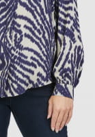 Blouse with abstract tiger print