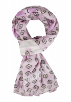 Modal scarf with graphic pattern