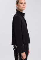 Jacket made from crease-free fabric with stripe