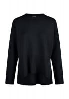 Pullover with ribbed hem