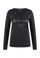 Long-sleeved shirt with FOLLOW YOUR HEART print