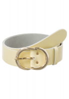 Leather Belt with golden coloured metal closure