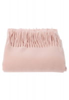 Fringe scarf made from recycled wool