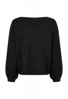 Sweater with floral applications