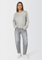 Pullover with zipper detail