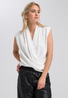 Blouse top in wrap-around look