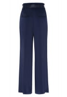 Satin trousers with pleats