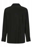 Blouse with polo collar