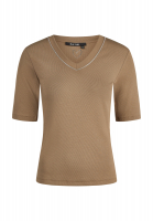 Rippshirt mit Schmuckkante