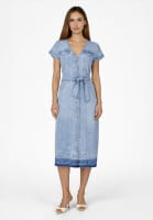Mid-length denim dress