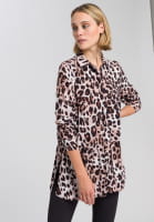 Blouse with leo print
