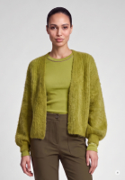 Strickjacke im Zopfmuster