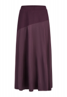 Midi skirt with jersey patchwork