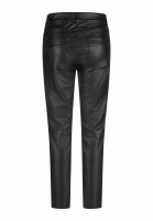 Leather-look trousers