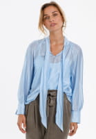 Transparente Schluppenbluse mit Glanz-Effekt