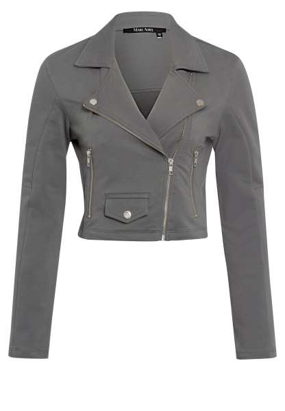 Biker jacket from soft sweat material