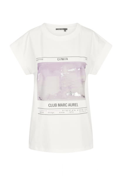 T-Shirt mit abstraktem Art-Print
