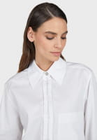 Oversize shirt made of cotton satin