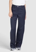 Pinstripe pants in viscose blend