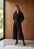 Pull-over blouse with chest pockets