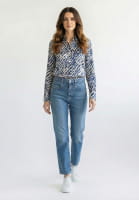 Shirt blouse with watercolor print