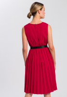 Pleated dress made from crease-free material