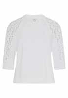 Sweater with ajour inserts