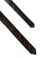 Krawatte in Faux Leather Croco Design