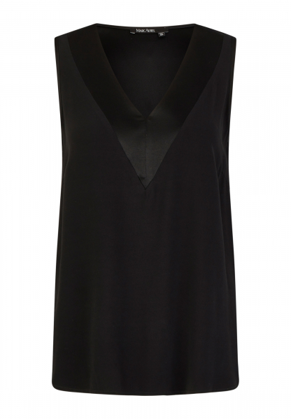 Top with satin details