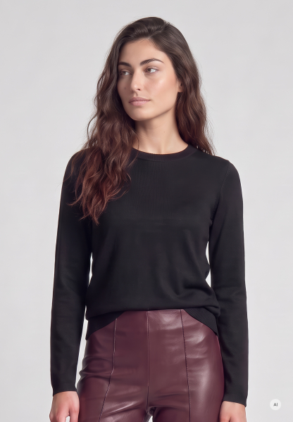 Sparkling crew-neck sweater