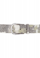 Belt with abstract camouflage print